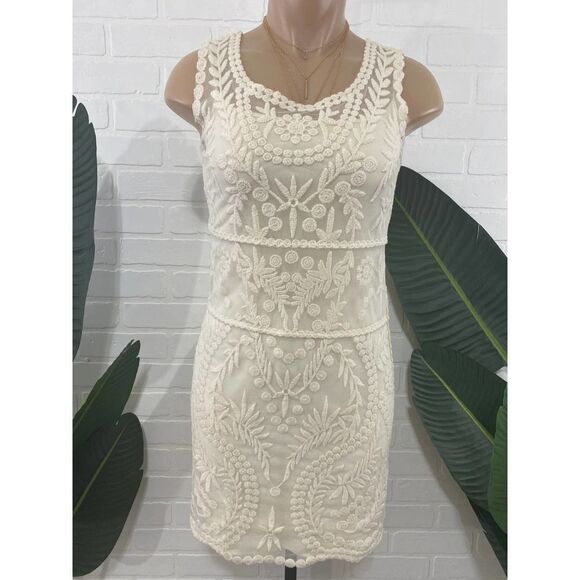 Express Dresses & Skirts - Express embroidered lace mini dress
